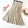 Women Knitted Strip Skirt Women Causal Dress